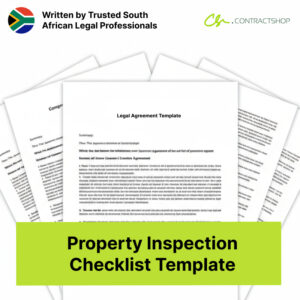 Property Inspection Checklist Template