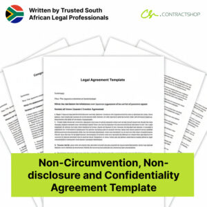 Non-Circumvention, Non-disclosure and Confidentiality Agreement Template