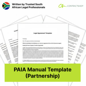 PAIA Manual Template (Partnership)